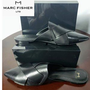 Marc Fisher LTD Wmns Sono Leather Pointed Toe Mule